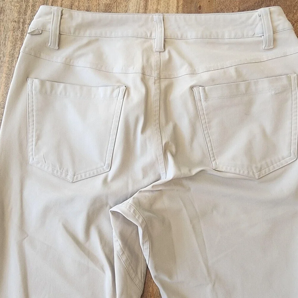 Lululemon Pants Mens 28 Beige Slim Fit Stretch Khaki 5 Pocket Casual Athletic